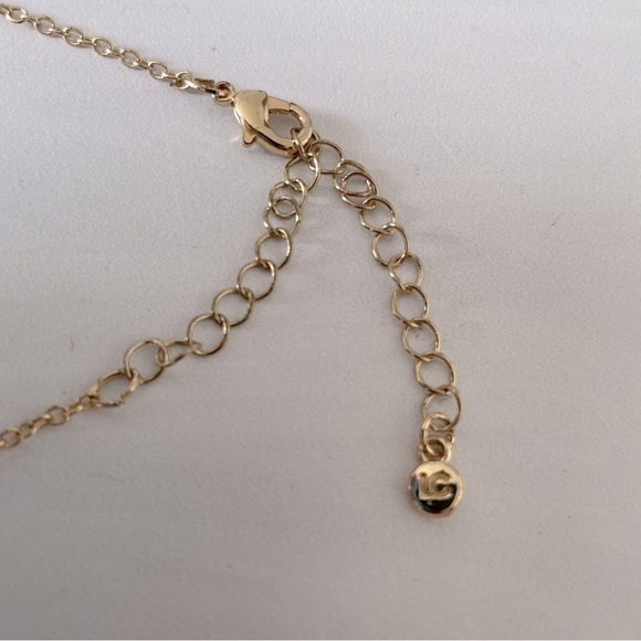 LC Lauren Conrad Floral Enamel Necklace- Gold and Multicolored- Statement - Picture 5 of 5